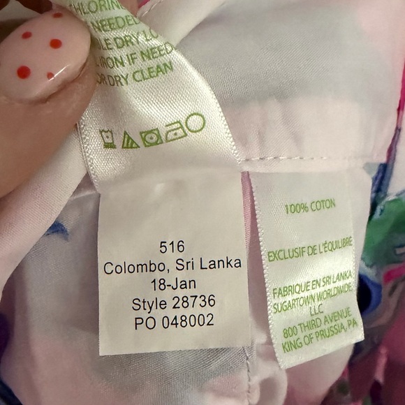 Floral Women's Shorts - Pink and Blue - Picture 7 of 7